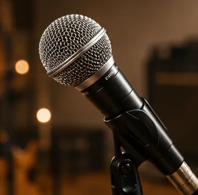Micrófono para clases de canto en Rock & Apples